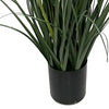 95cm Artificial Grass Plant Potted with Flower Detail