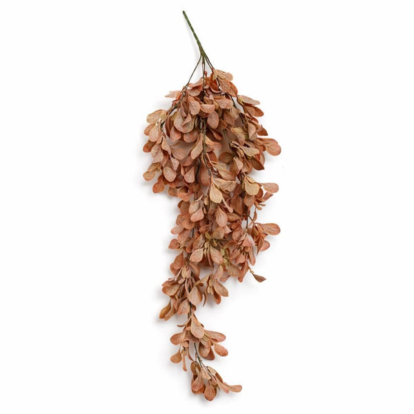 Pack of 6 x 70cm Artificial Trailing Leaf Spray Stem - Dusty Orange