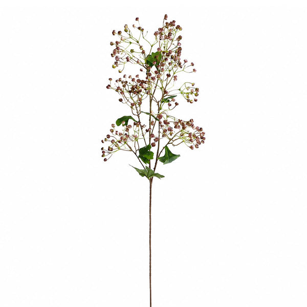 86cm Artificial Dusky Pink Daphne Berry Spray
