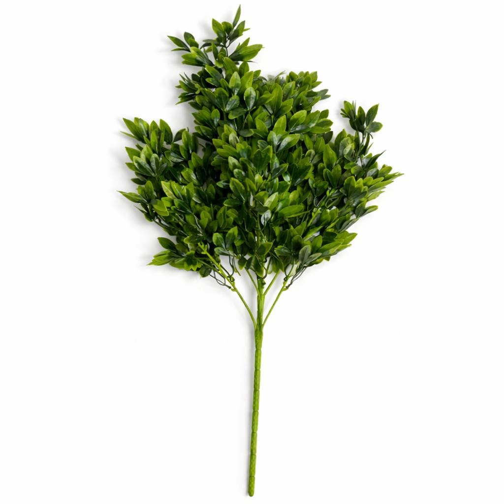 Pack of 6 x 75cm Artificial Boxwood Leaf Bush Stem