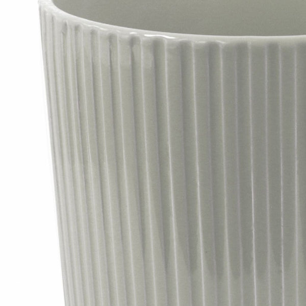 Ceramic Plant Pot Planter White 13.5 x 13.5 x 13cm