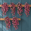 Pack of 6 x 60cm Artificial Pink Polka Dot Plant Hanging Bushes