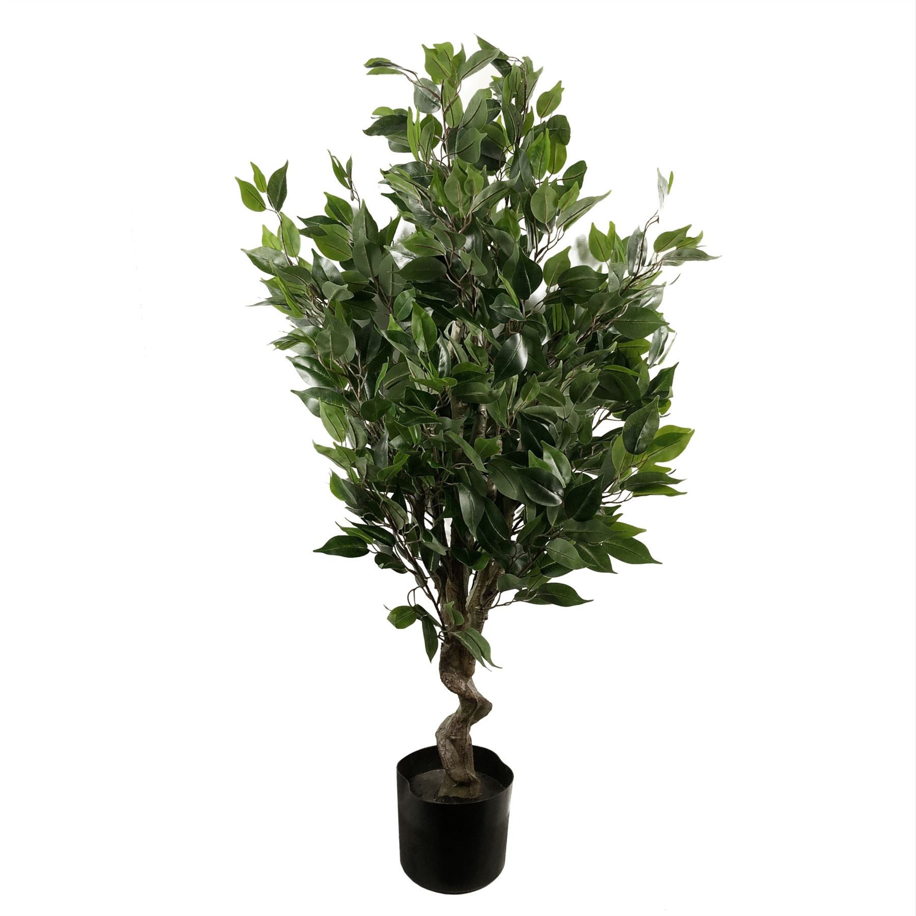 110cm Artificial Ficus Tree Plant Copper Planter