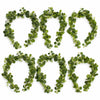 Pack of 6 x 160cm Artificial Eucalyptus Garland with Mixed Foliage