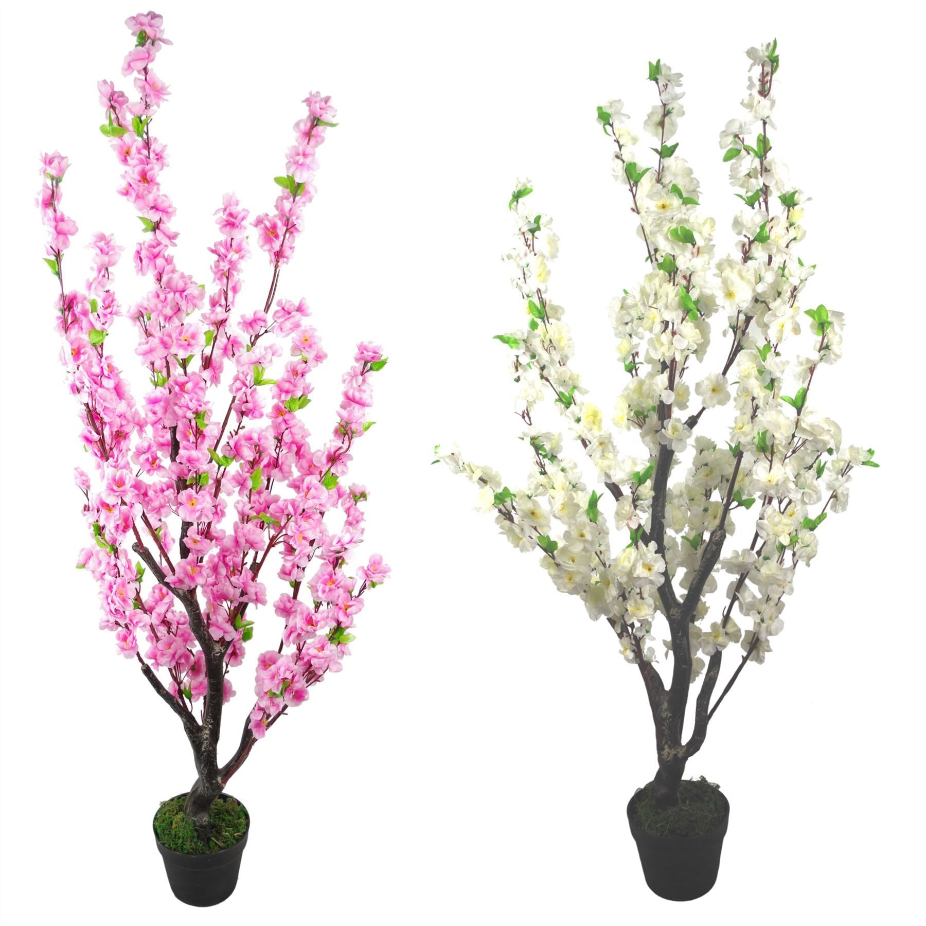 Artificial Blossom Tree White 120cm White Plants