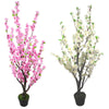 Artificial Blossom Tree White 120cm White Plants