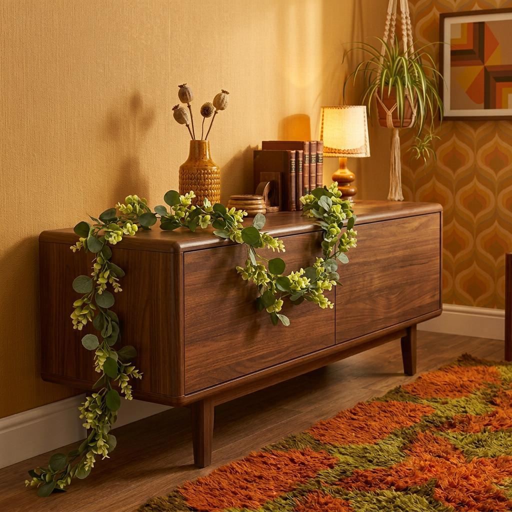 Pack of 6 x 160cm Artificial Eucalyptus Style Garland Trailing Hanging Plant Faux Greenery Vine - Premium Quality