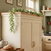 170cm Artificial White Flowering Greenery Garland Hanging Decoration