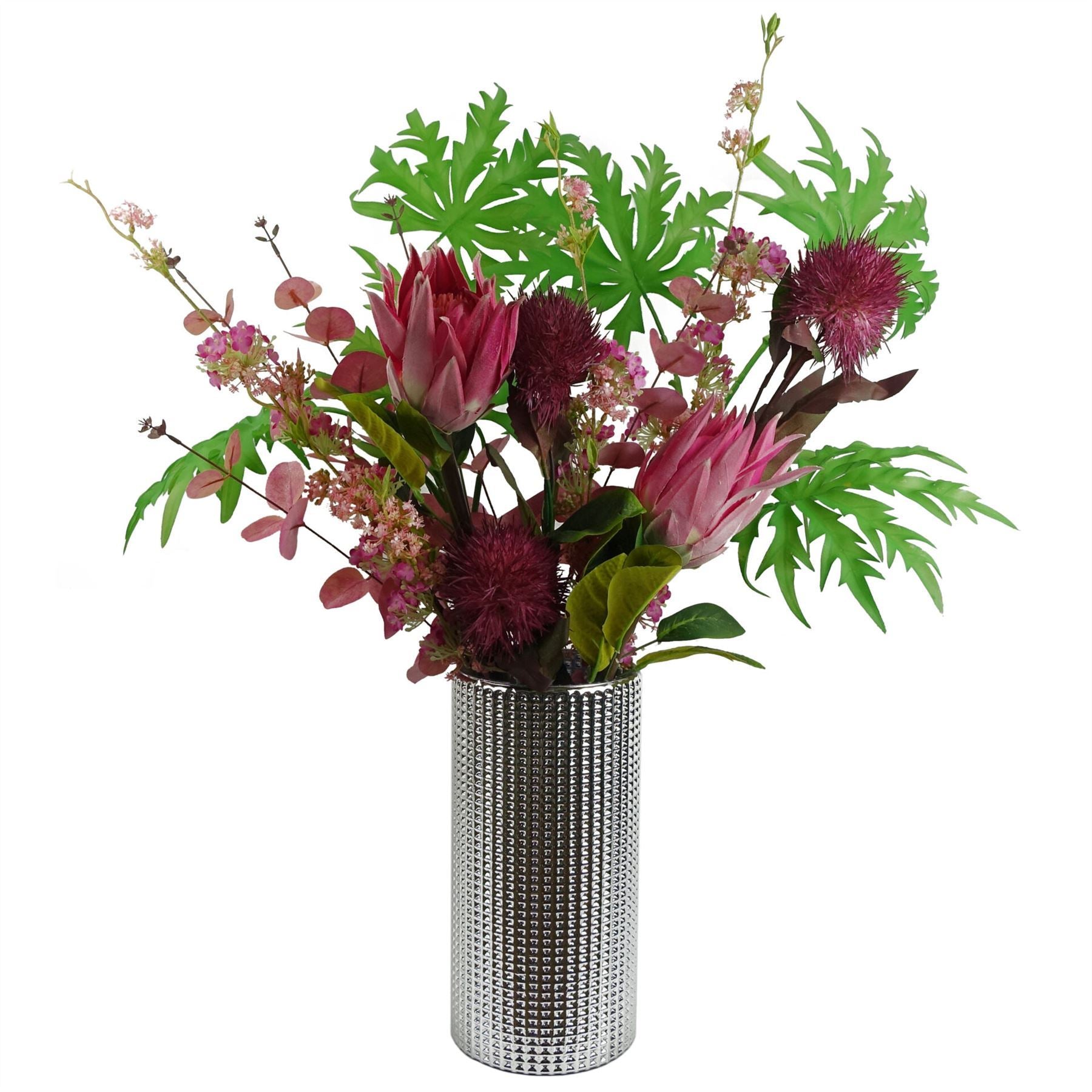 Pack of 6 x 100cm Pink Blossom Spray Stem - Premium Quality