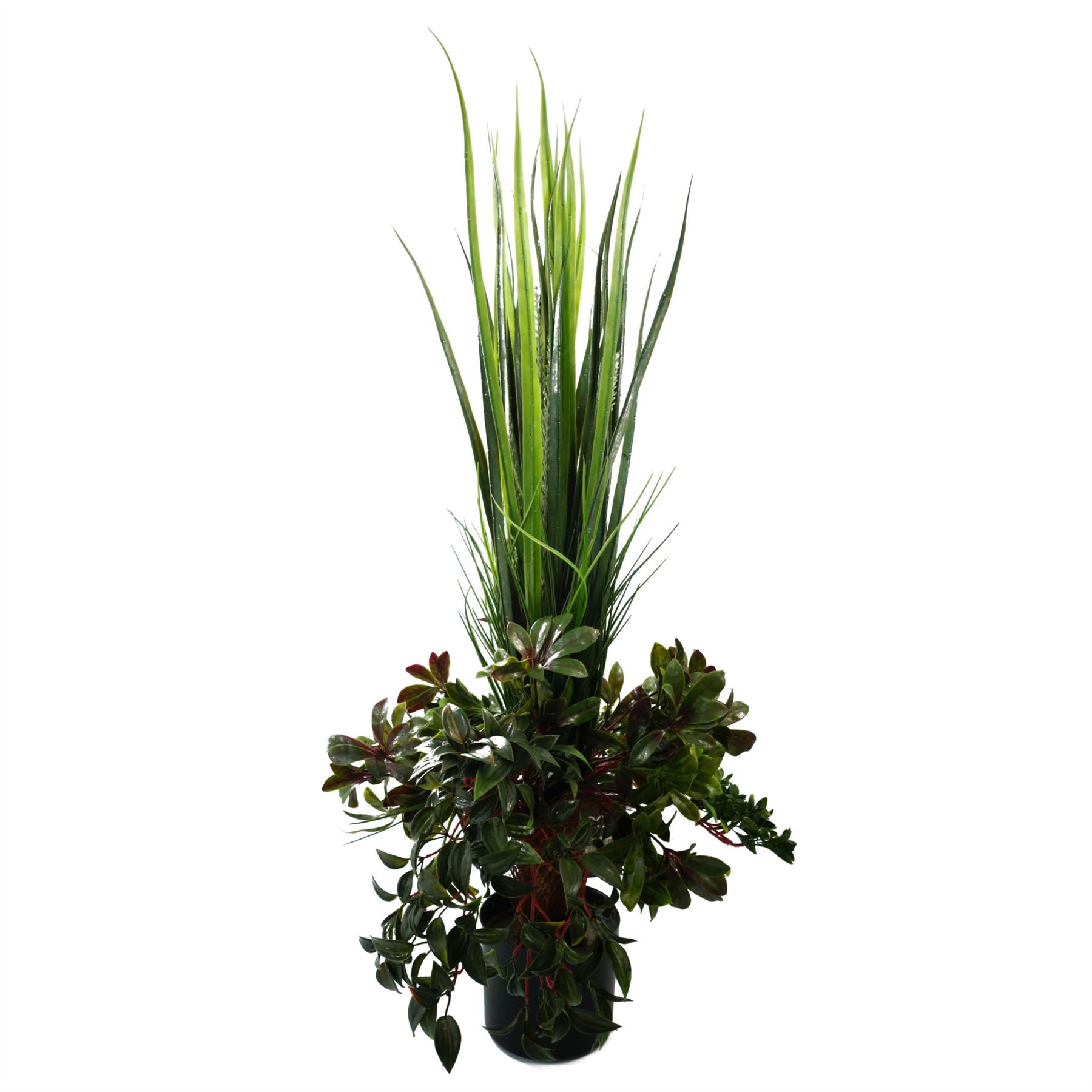 Leaf Design 90cm UV Potted UV Grass