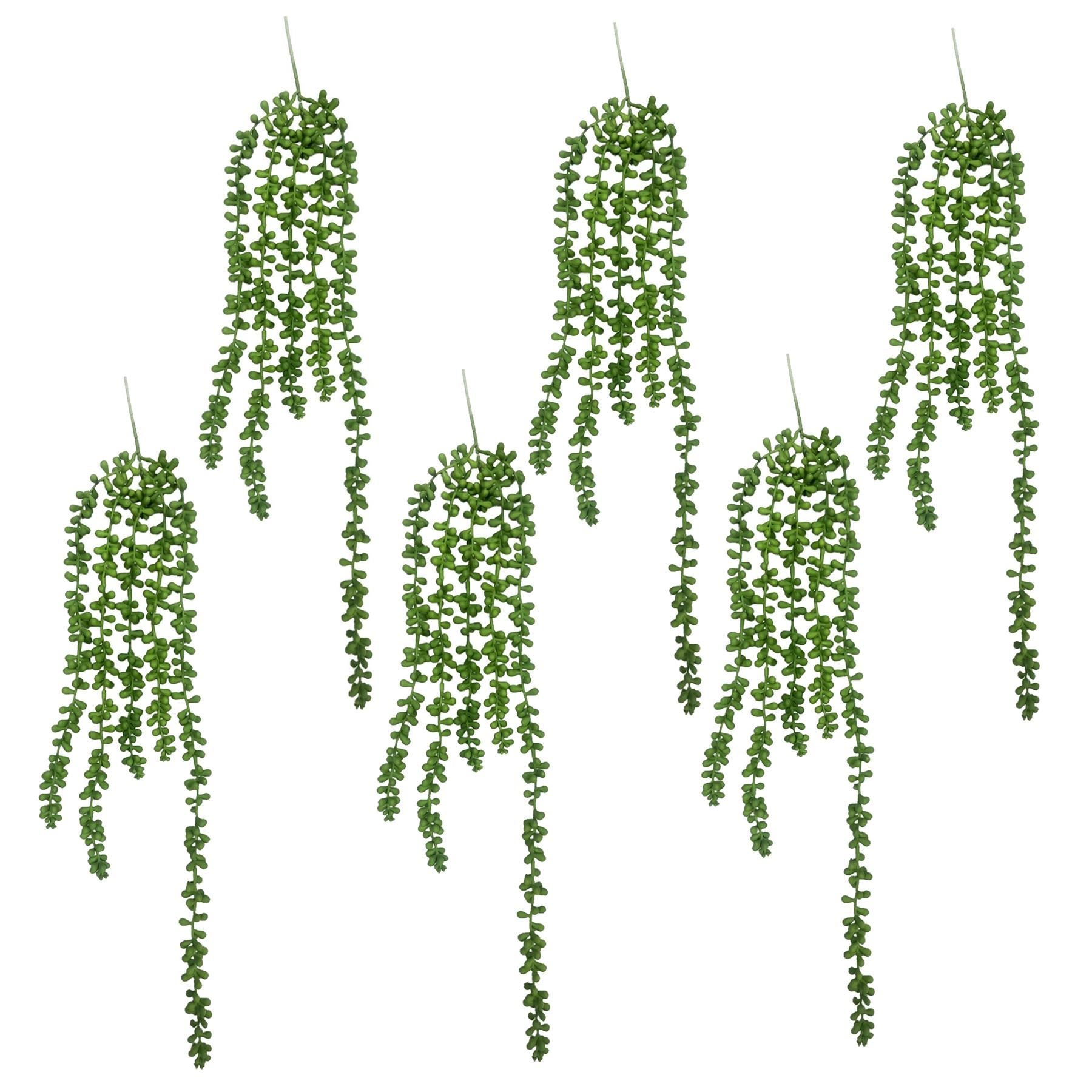 Pack of 6 x 70cm Artificial String of Hanging Pearls - Premium Quality