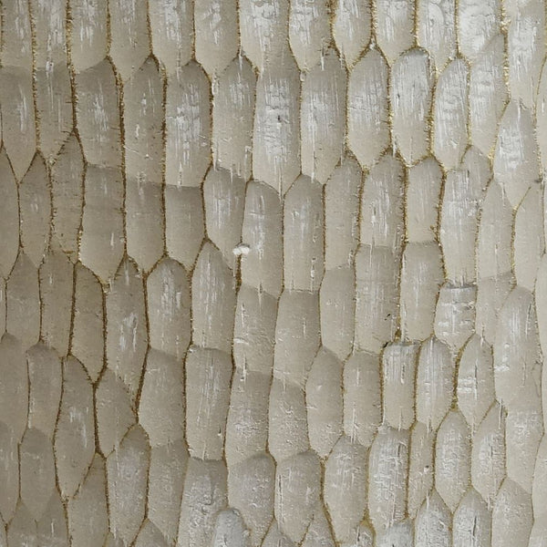 32cm x 29cm Brushed Gold Stone Effect Planter Composite Plant Pot