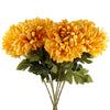 Pack of 6 x 75cm Extra Large Reflex Chrysanthemum - Gold - Premium Quality