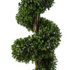 120cm Pair of Spiral Buxus Artificial Tree UV Resistant Outdoor Topiary - Premium Quality