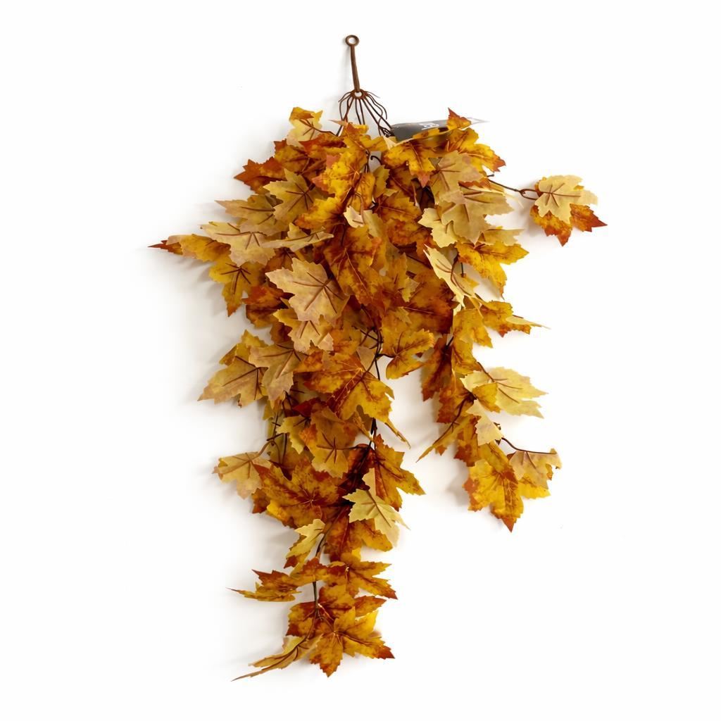 Pack of 6 x 70cm Artificial Trailing Grape Ivy Plant Faux Hanging Foliage - Yellow - Premium Quality