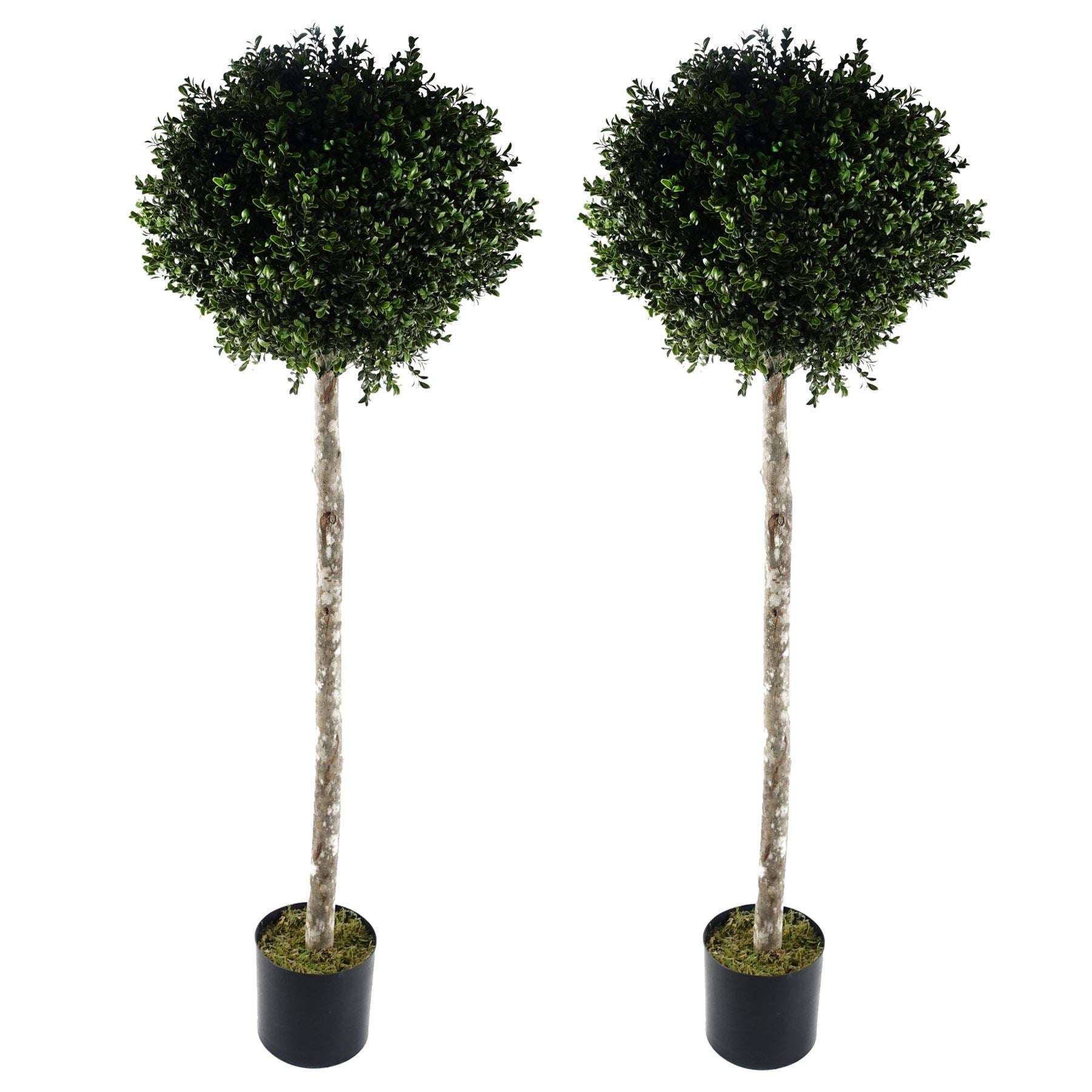 140cm Pair of Buxus Ball Artificial Tree UV Resistant Outdoor Topiary - Premium Quality