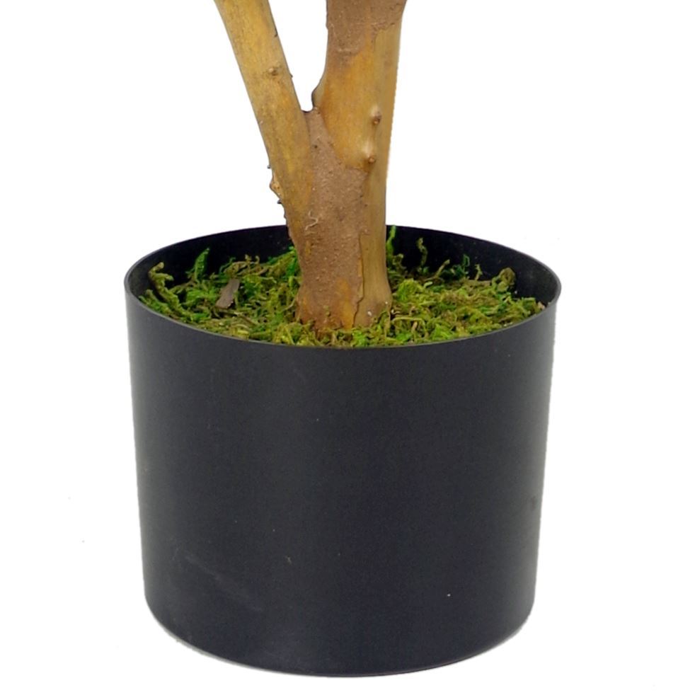 Artificial Olive Tree in Black Plastic Pot 65cm Trunk
