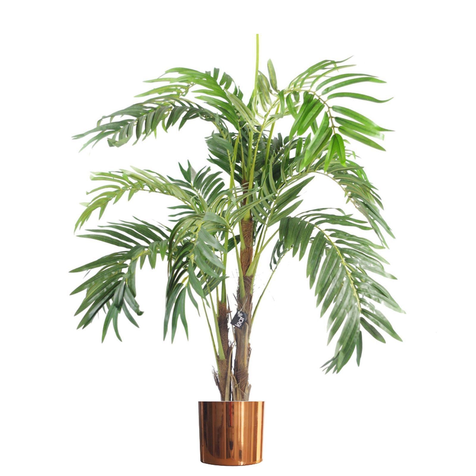 Modern Metal Planter Planter Polished Copper Colour H made 18cm