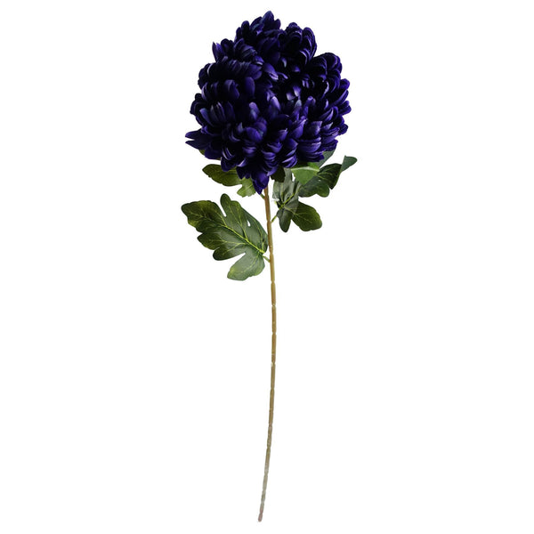 Pack of 6 x 75cm Extra Large Reflex Chrysanthemum - Purple - Premium Quality