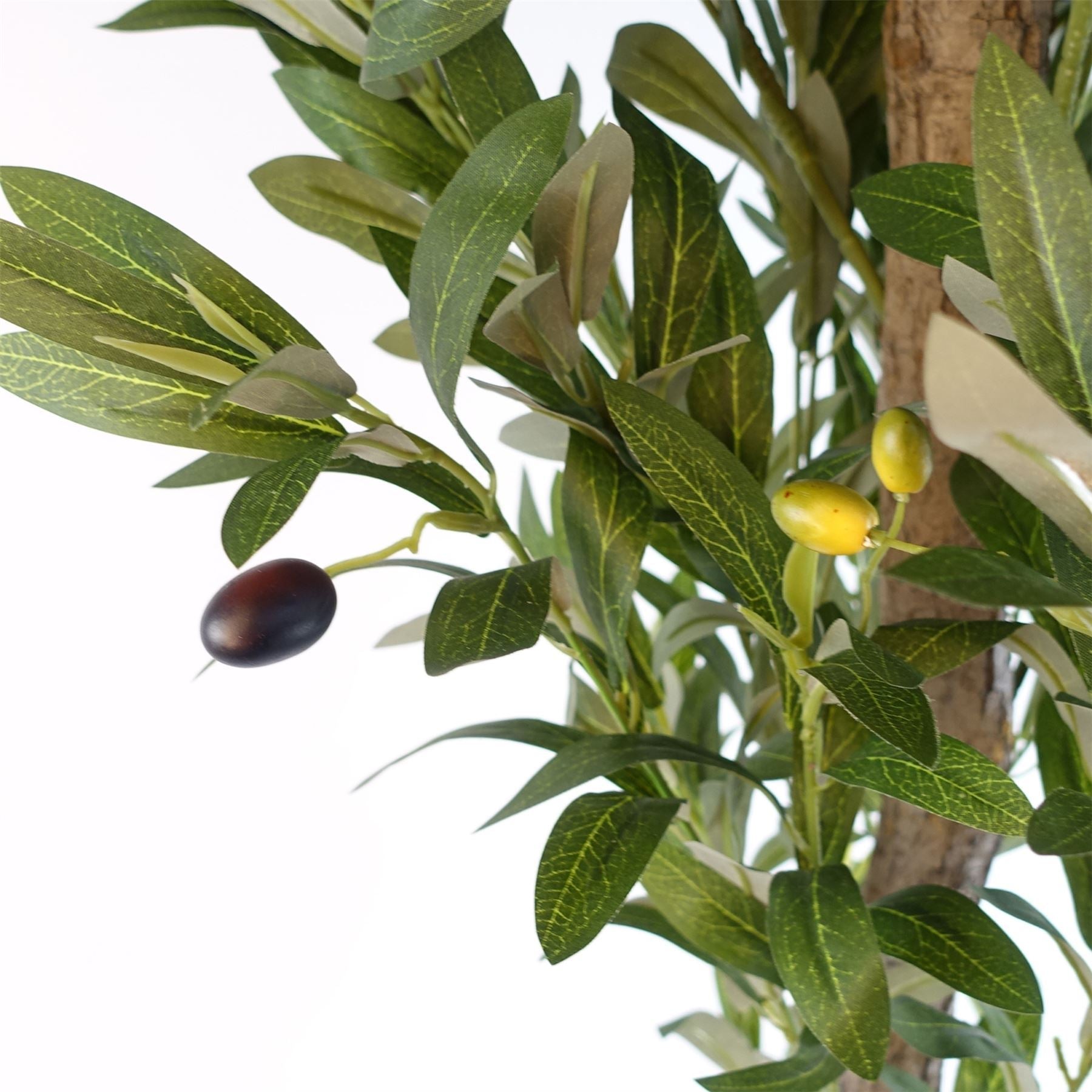 150cm Artificial Natural Look Olive Tree with Wooden Trunk - Premium Quality