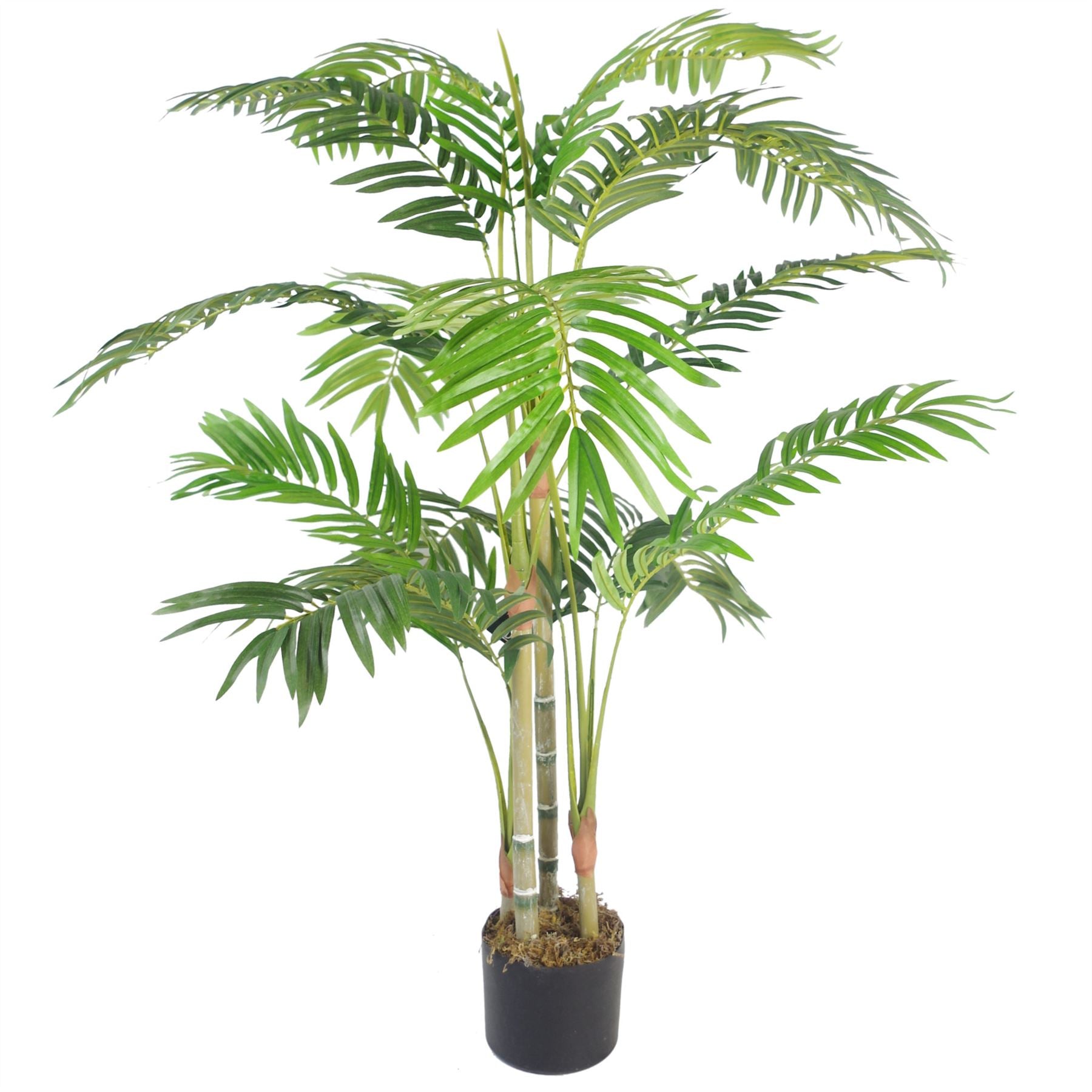 Artificial Palm Tree 120cm Areca Palm Gold Planter 120cm