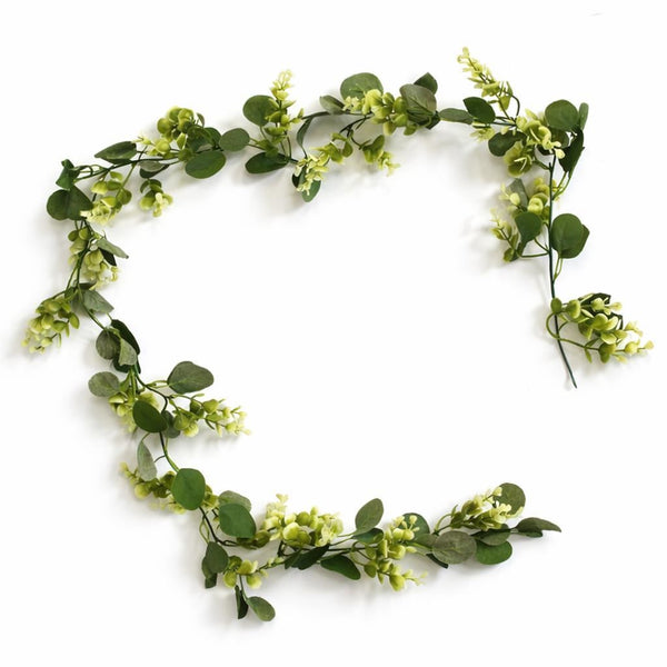 Pack of 6 x 160cm Artificial Eucalyptus Style Garland Trailing Hanging Plant Faux Greenery Vine - Premium Quality