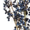 Artificial Blue Christmas Berry Spray 70cm Xmas