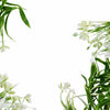 170cm Artificial White Flowering Greenery Garland Hanging Decoration