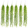 Pack of 6 x 90cm Artificial Trailing Leaf Vine Hanging Plant Faux Greenery Cascade
