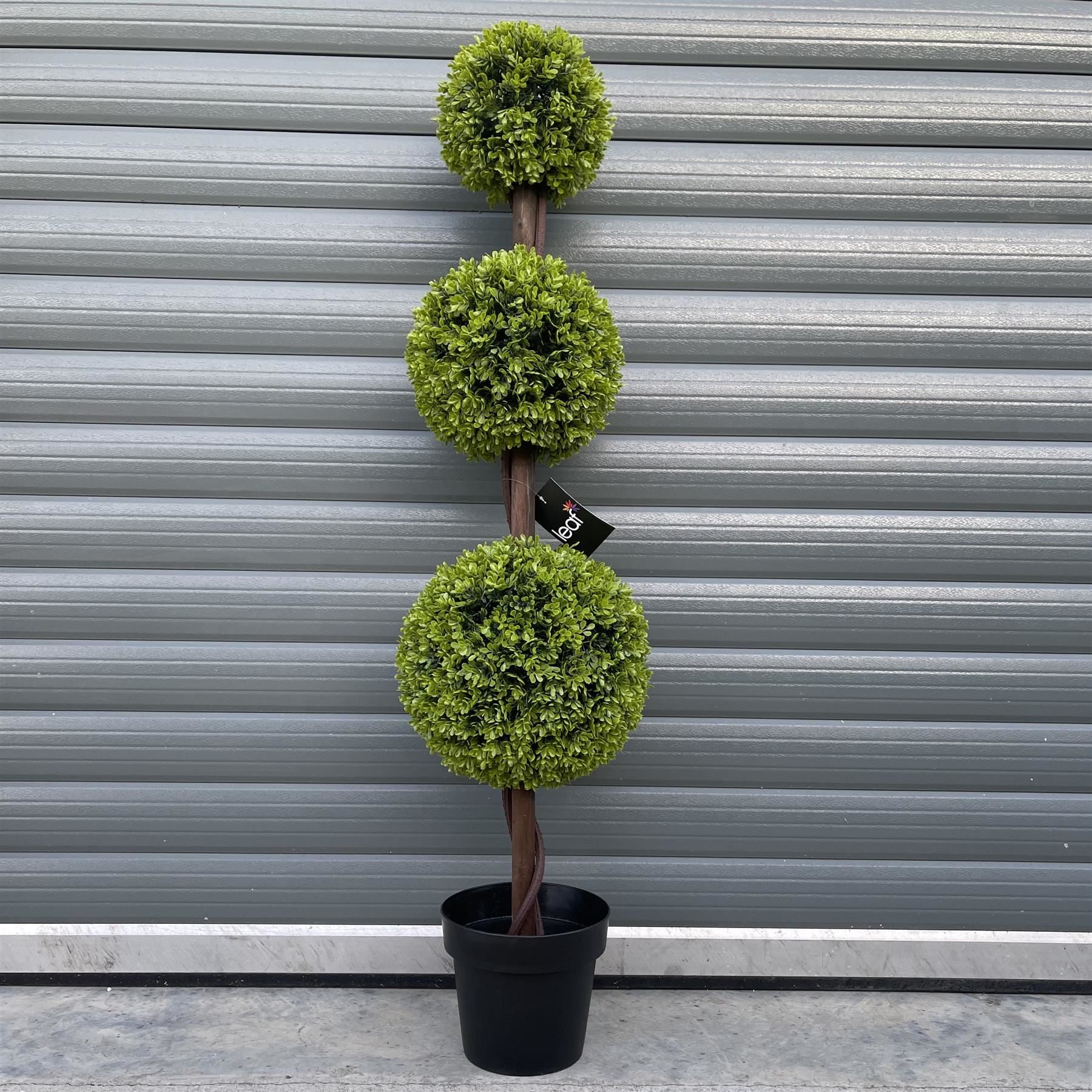 120cm Green Triple Ball Topiary Tree - Premium Quality