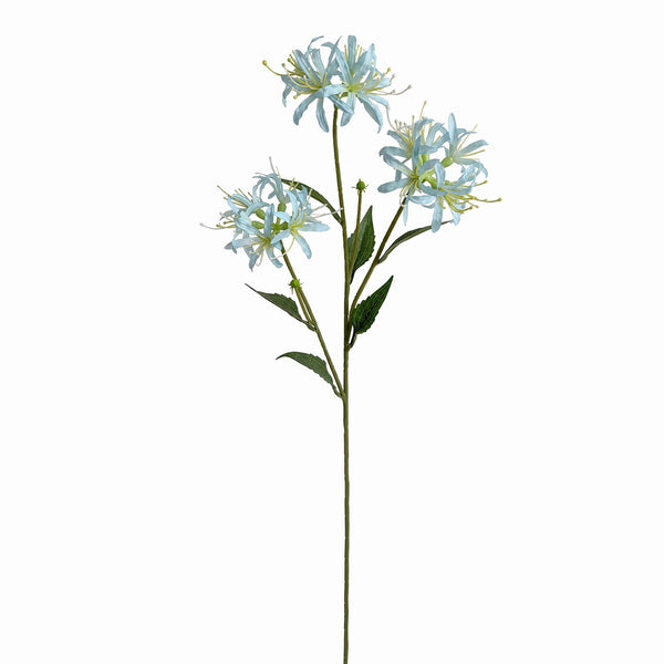 72cm Artificial Light Blue Spider Lily Stem