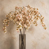 Pack of 6 x 110cm Natural Pink Trailing Cherry Blossom Stem Artificial - Premium Quality
