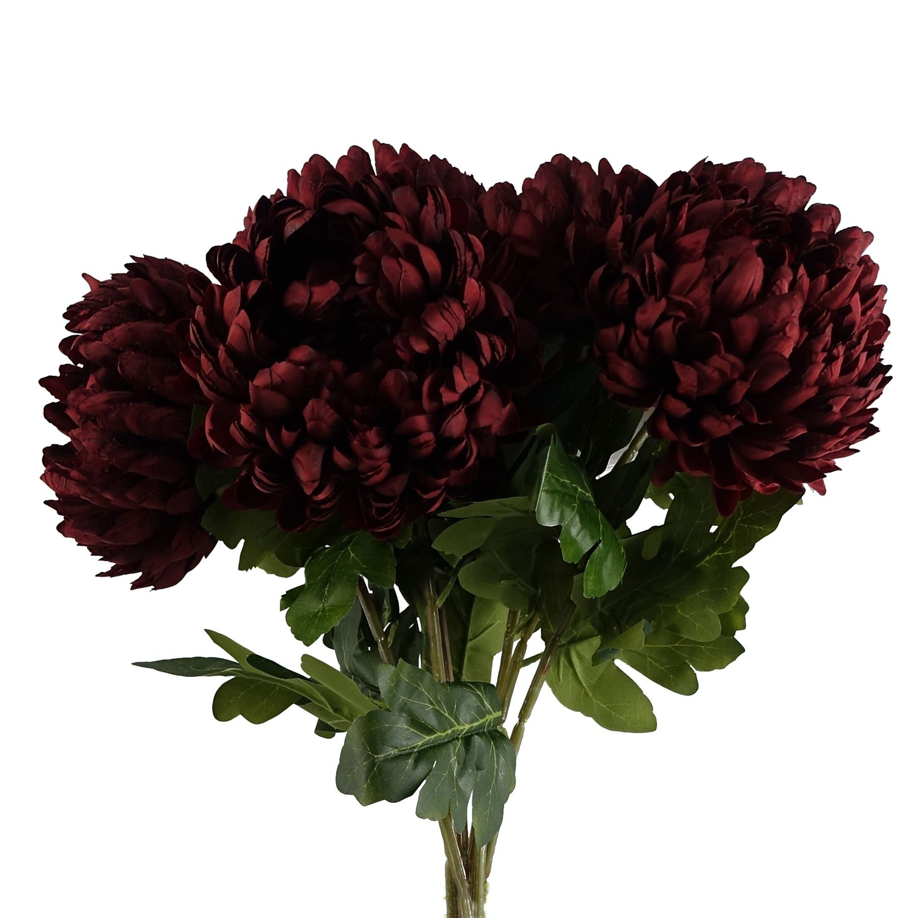 Artificial Flowers Extra Large Reflex Chrysanthemum - Red 75cm