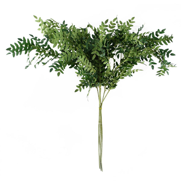 Pack of 6 x 100cm Artificial Fern Foliage Stem - Premium Quality