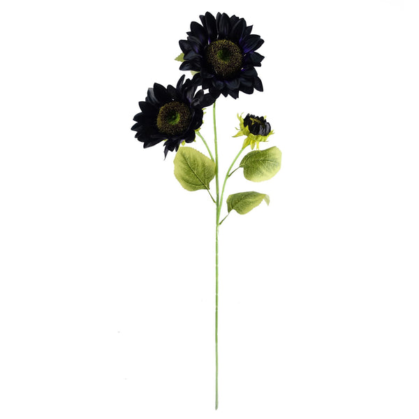 Pack of 6 x 88cm Purple Artificial Sunflower - 18 heads - Premium Quality