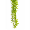 100cm Artificial Trailing Rhipsalis Style Hanging Plant - Light Green Tips