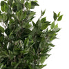 110cm Artificial Evergreen Ficus Tree Copper Curve Planter