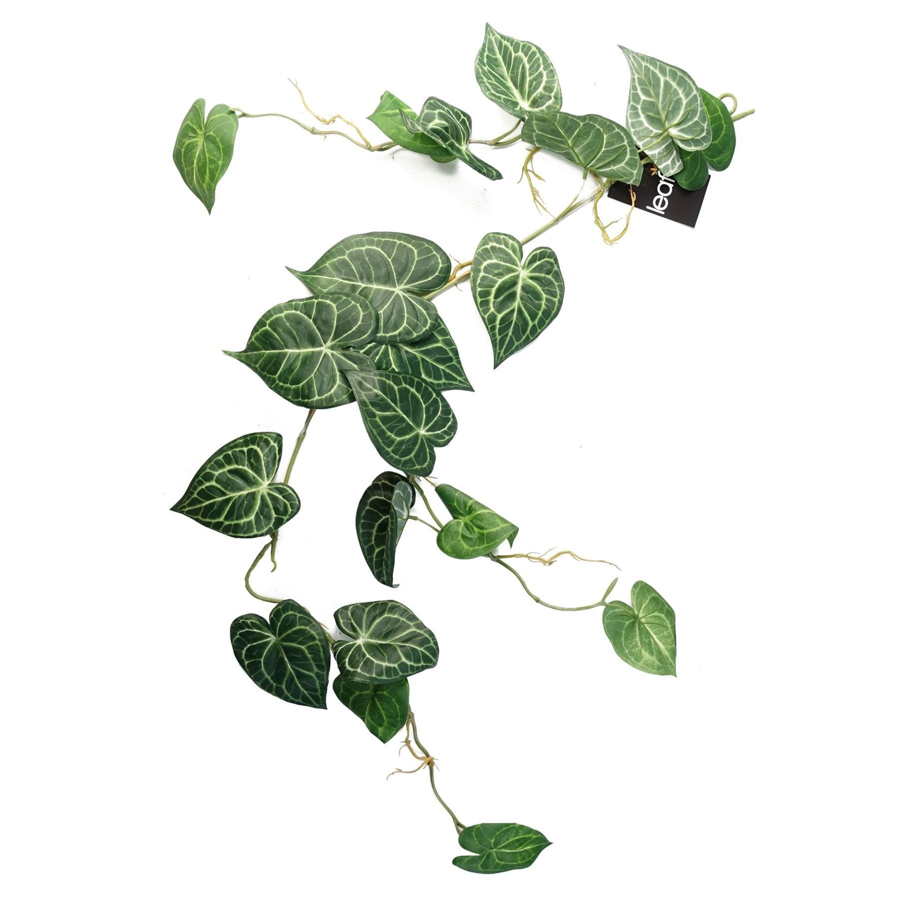 6 x 100cm Artificial Hanging Trailing Rounded Ivy Plant - Premium Quality