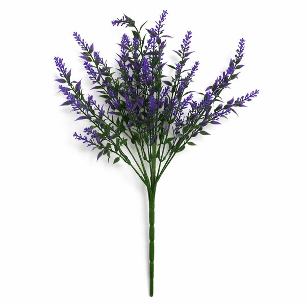 34cm Artificial Purple Heather Stem Plant