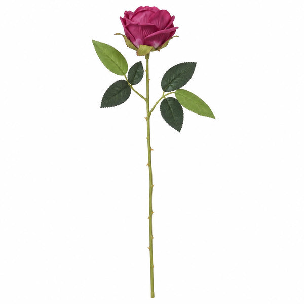 Pack of 6 x 55cm Artificial Burgundy Rose Stems