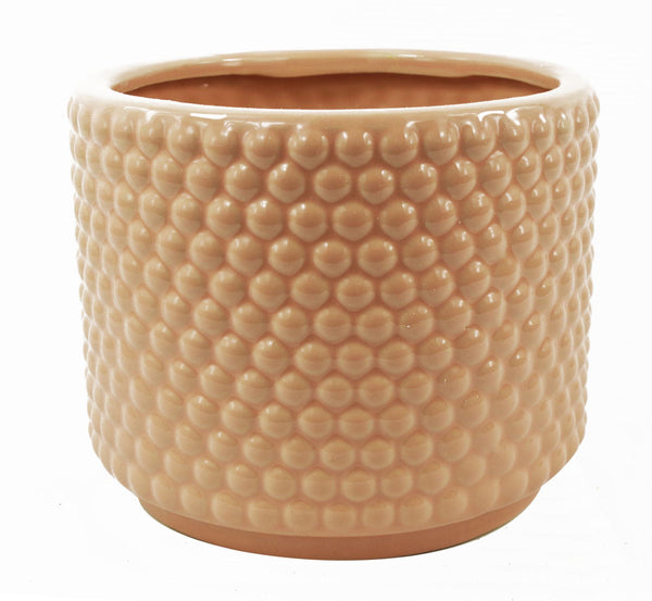 Ceramic Plant Pot Planter Pink Dots 15 x 15 x 12.5cm