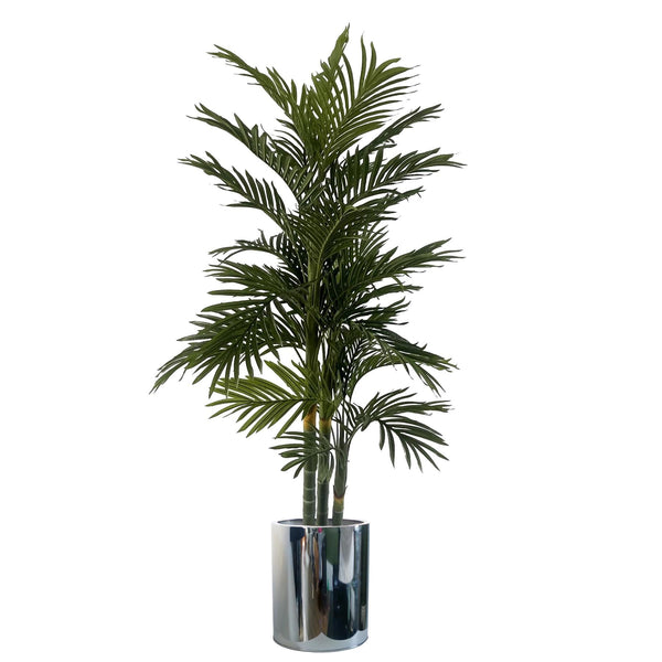 51cm XL Silver Metal Planter by Botanik - Premium Quality