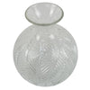 Glass Vase Clear Fern Print Glass Bottle Vase 26cm