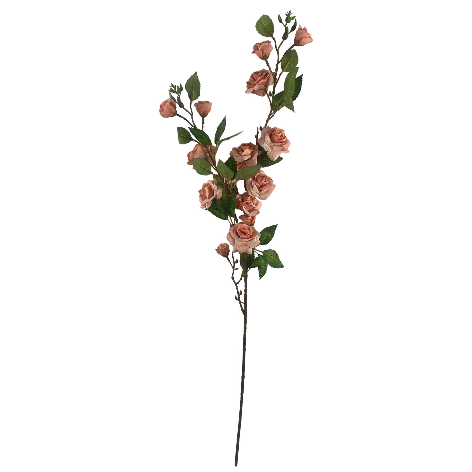 Pack of 6 x 90cm Artificial Pink Rose Stem