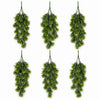 Pack of 6 x 75cm Artificial Green Thistle Trailing Hanging Plant Faux Floral - Premium Quality