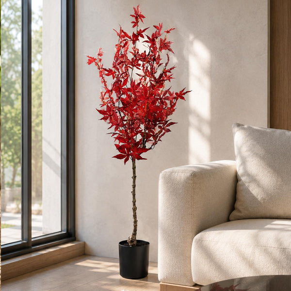 Artificial Red Maple Tree 120cm