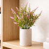 Pack of 6 x 34cm Artificial Pink Heather Stem Plant