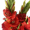 Pack of 6 x 115cm Artificial Orange Gladioli Stem - Premium Quality