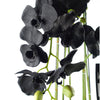 Large Black Orchid Plant - Artifcial - 41 REAL TOUCH flowers