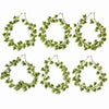 Pack of 6 x 160cm Artificial Ivy Garland Trailing Hanging Plant Faux Foliage - Variegated - Premium Quality
